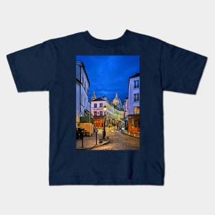 Night falling in Montmartre - Paris Kids T-Shirt